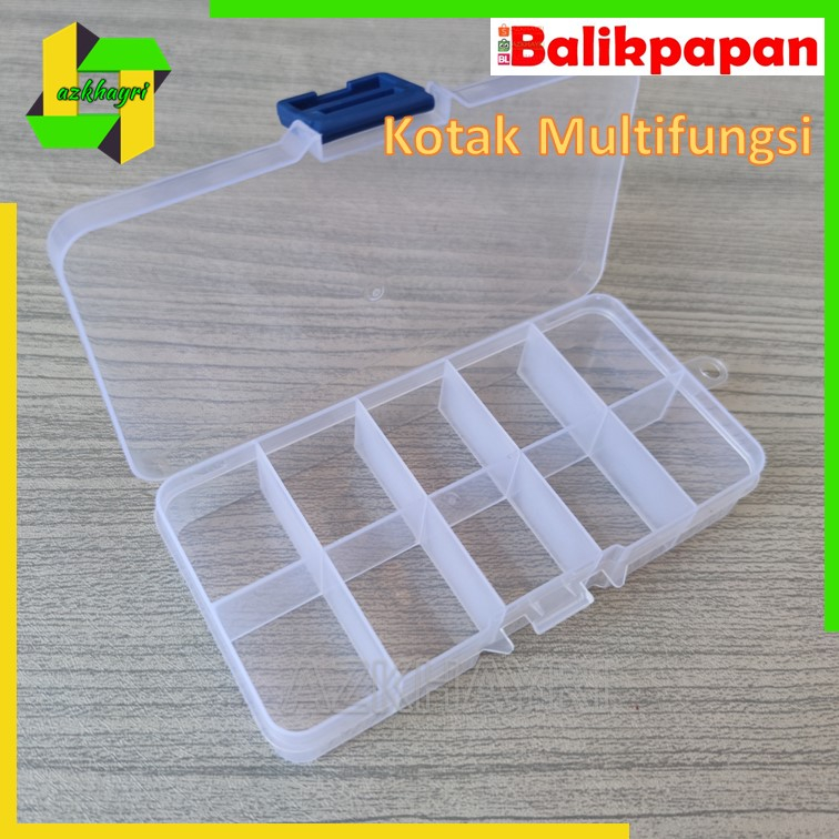 Kotak Multifungsi Organizer Penyimpanan Obat Manik Kancing Toolbox Mini