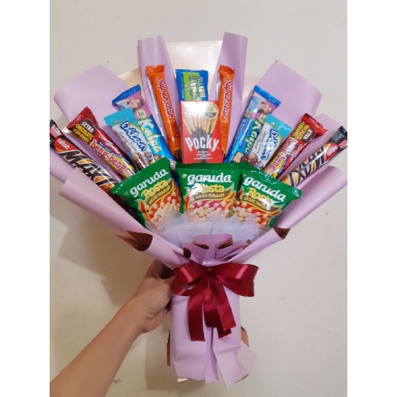 

Bouqet snack/wisuda/ultah/lamaran