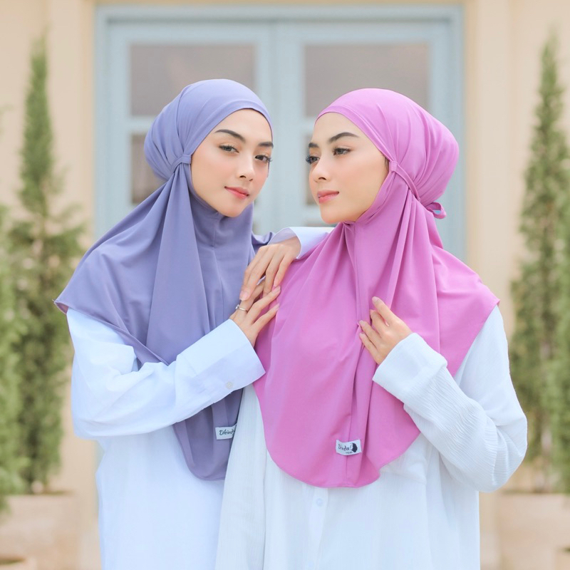 Dhinda Hijab - Maryam Instan Tali Size L/Jumbo (Jersey Ity Terbaik) Jilbab Lembut