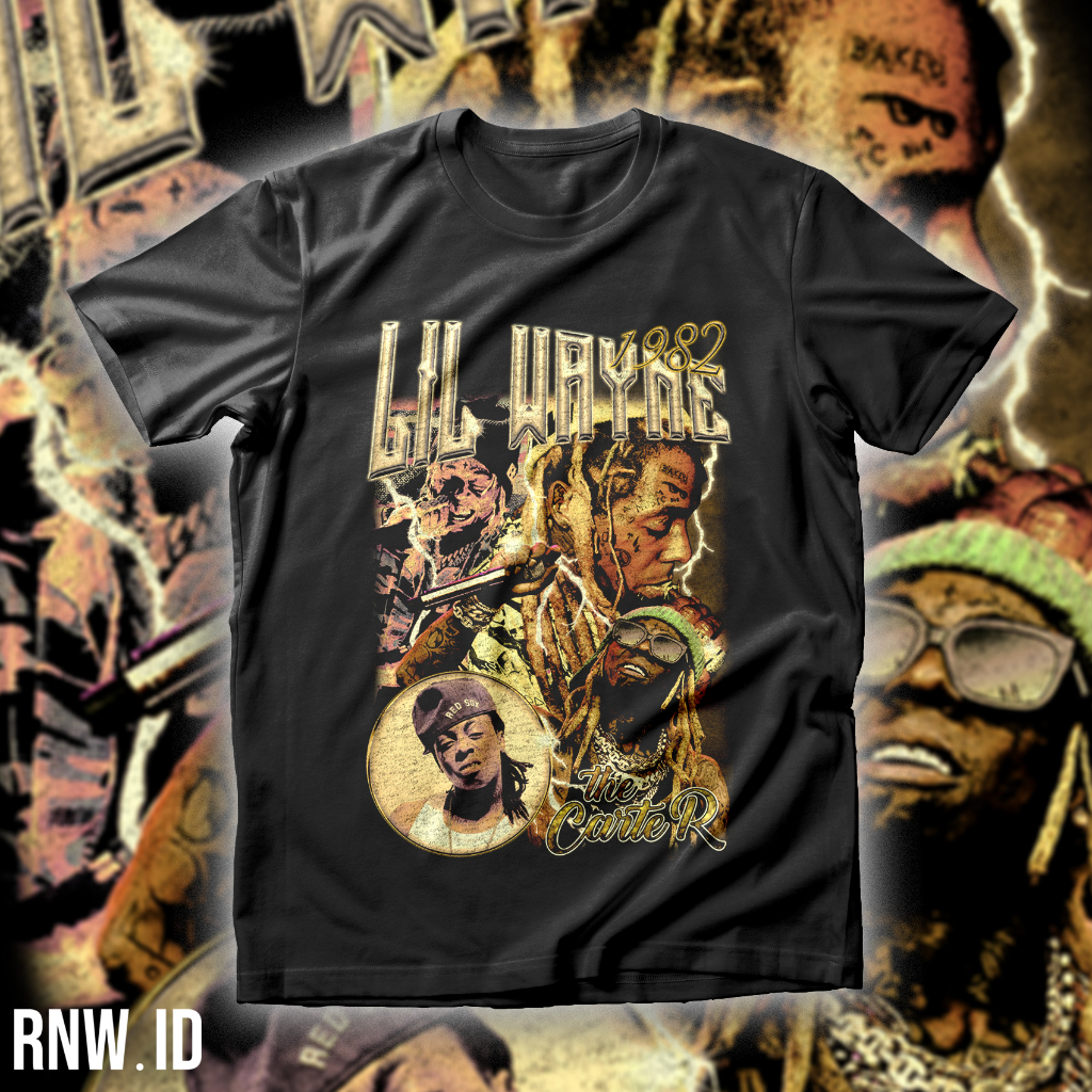 Kaos Lil Wayne | Lil Wayne Bootleg Vintage Tshirt | Kaos Bootleg | Kaos Vintage |