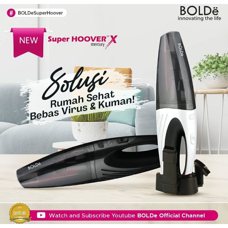 Vacum  Cordless Super HOOVER X Mercury Original BOLDe ( Tanpa kabel )