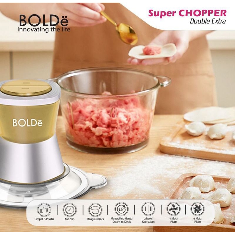 Super CHOPPER DOUBLE EXTRA ( EXTRA CUP + ACCESSORIES ) Original BOLDe