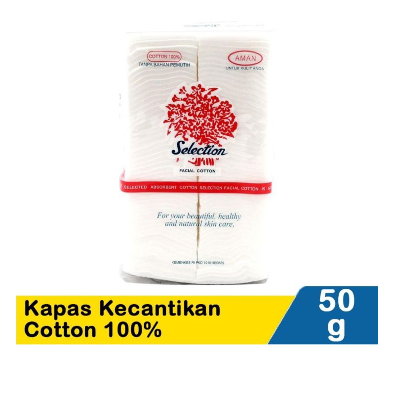 Kapas Selection Facial Cotton Kapas Wajah 50g