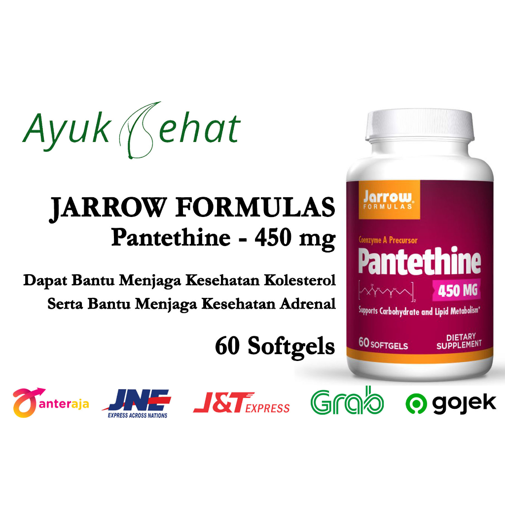 Pantethine 450 mg 60 Softgels Jaga Kesehatan Kolesterol ORI USA