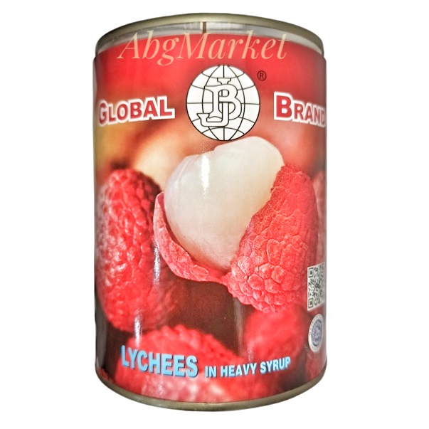 

Global Brand Lychee In Syrup/Buah Leci Kaleng/Buah Lychees 565 gr