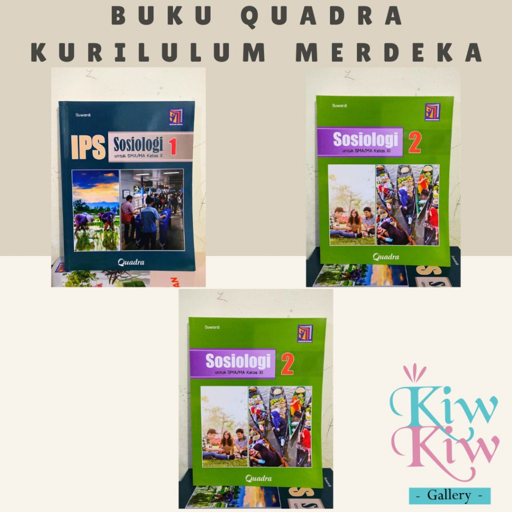 Buku IPS Sosiologi Kelas 10, 11, 12 SMA/MA Kurikulum Merdeka - Quadra