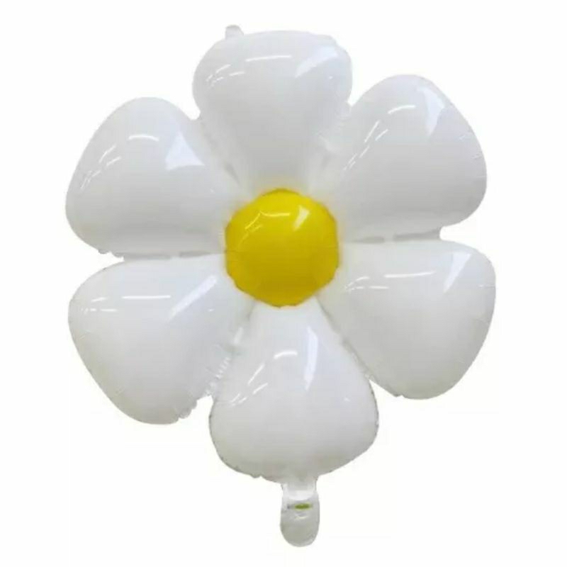 Balon foil karakter bunga daisy sunflower mini sun flower daisi matahari baloon balloon perlengakapa