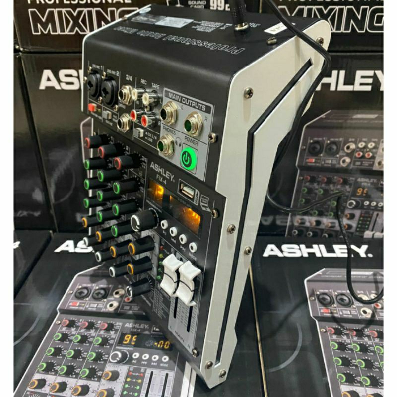 mixer audio 4 channel original ashley fix 4 mixer karaoke bluetooth