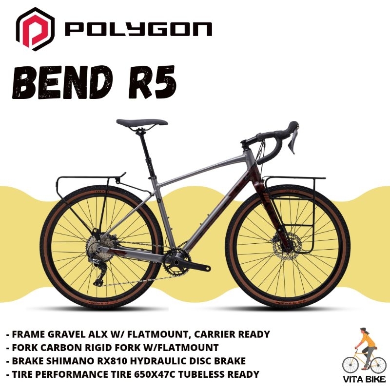 Sepeda Urban Gravel Polygon Bend R5
