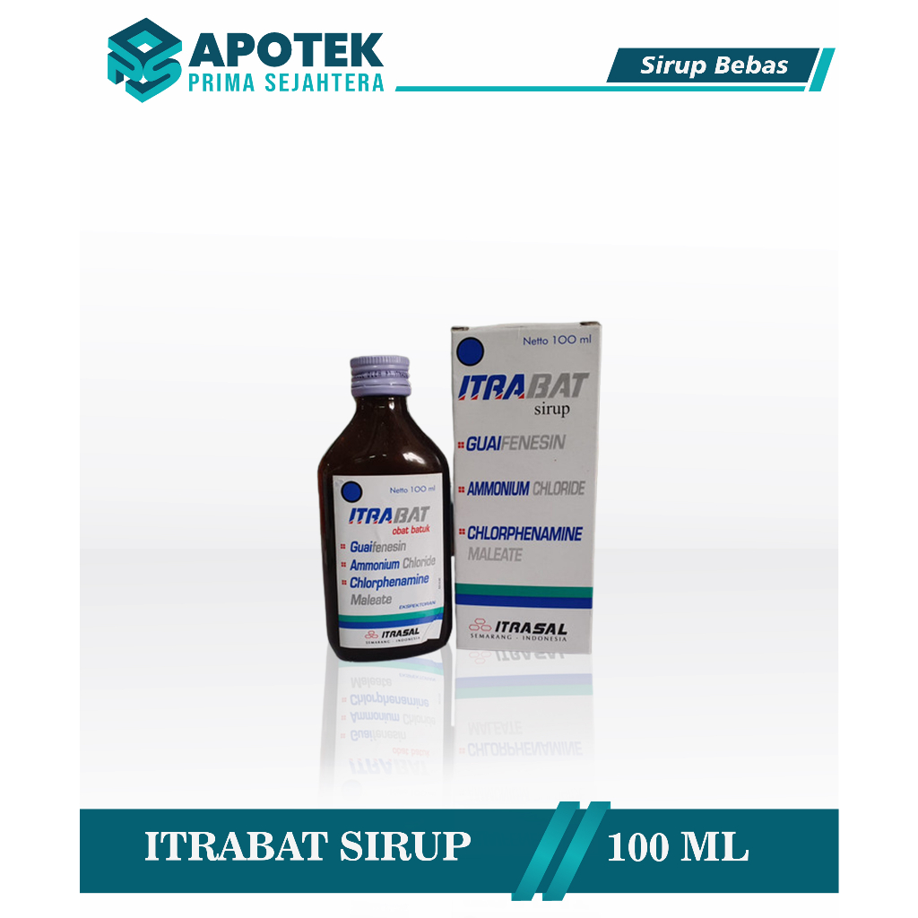 ITRABAT Syrup / Obat Batuk / Batuk Pilek / Obat Flu / Berdahak / Alergi