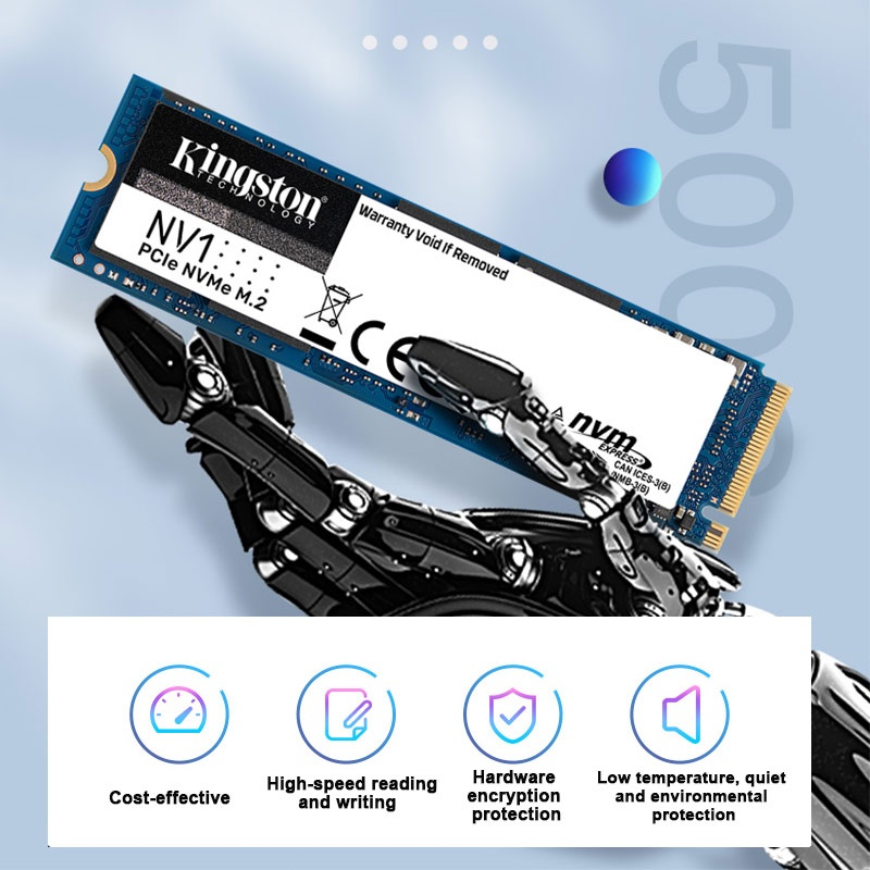 【Jakarta Spot】Kingston 250GB/500GB NV1  SSD  M.2 2280  NVME Internal Solid State Drive