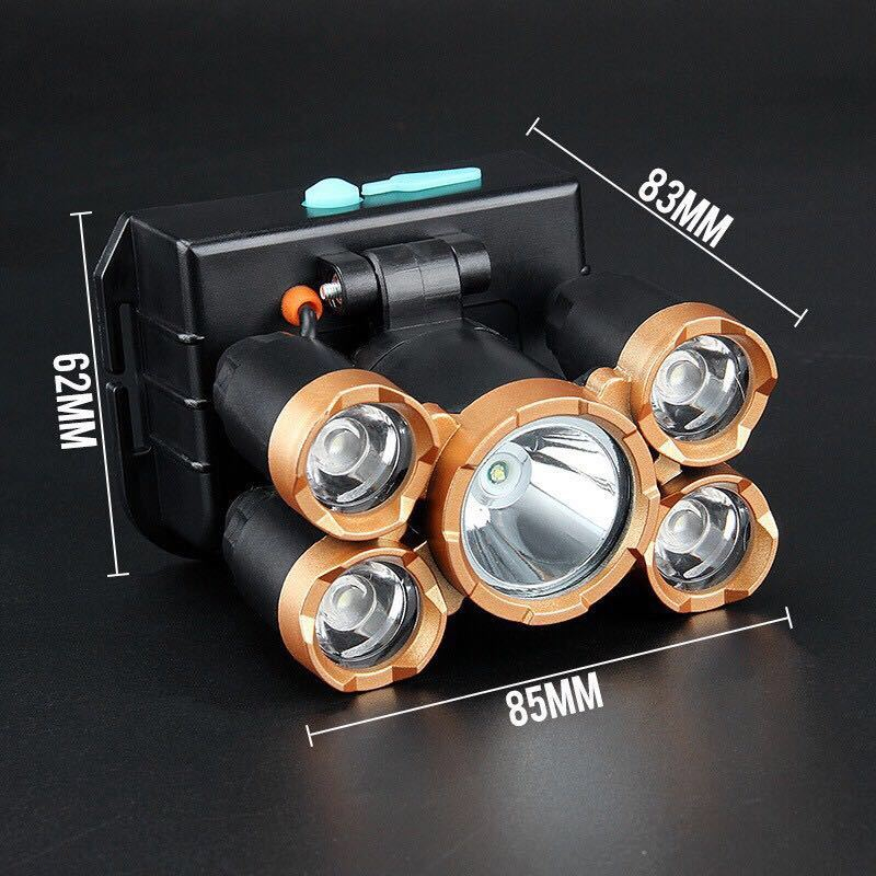 (COD,dalam Stok, Dikirim Dari Jakarta)Lampu lampu cahaya kuat 3-5 LED dimuatkan kembali cahaya kuat super cahaya memancing cahaya remote menembak headset lampu LAMA LAMPU SOROT TEMBAK LED SENTER KEPALA LED CAS TAHAN 24 JAM SENTER KEPALA ANTI AIR JARAK