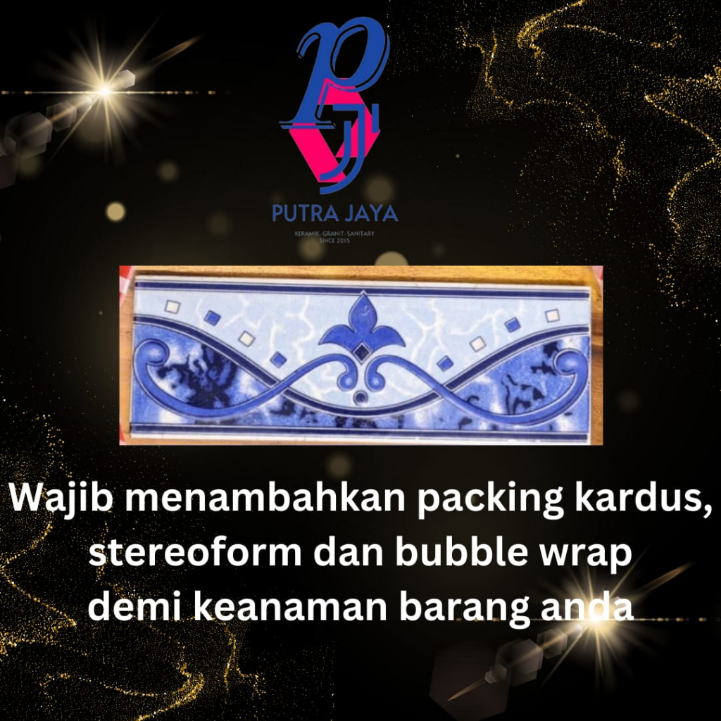 Lis Keramik Dinding Rumah / Teras / Dapur 7x20cm