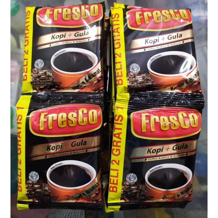 FRESCO HITAM KOPI + GULA ISI 20 PC