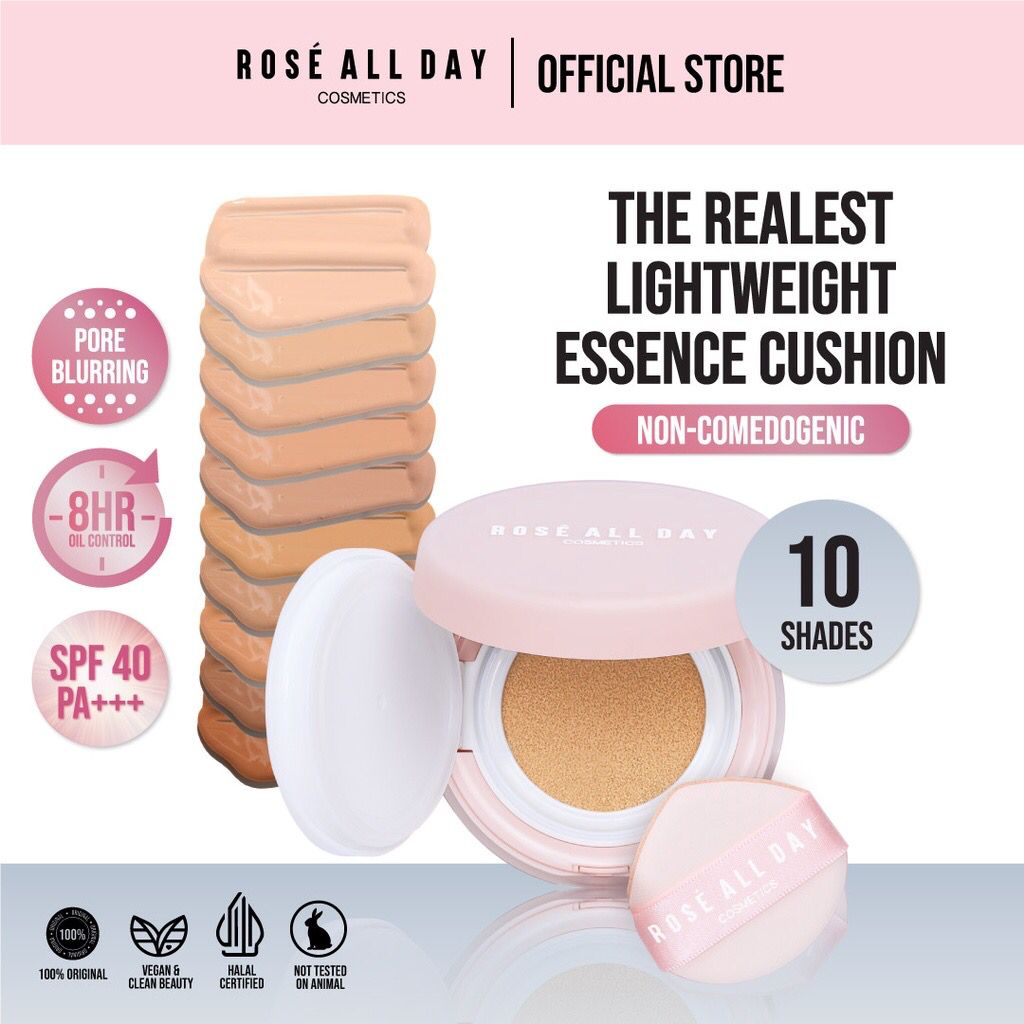 Rosé All Day The Realest Lightweight Essence Cushion