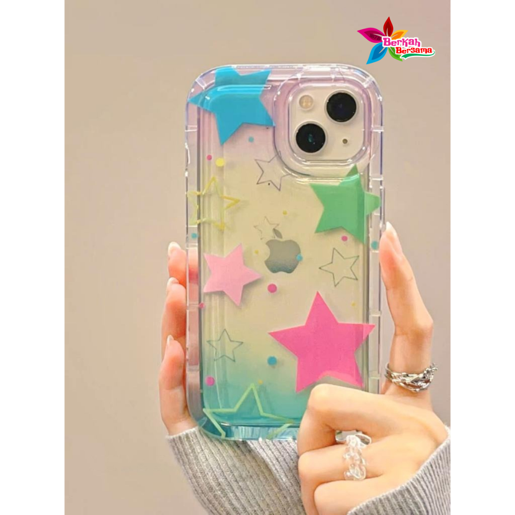 SS835 SOFTCASE SILIKON SHOCKPROOF AIR BAG STAR COLORFULL FOR OPPO A58 A78 A71 A74 A95 A83 RENO 8T 4 4F F17 PRO 5 5F F19 PRO 6 7 8 4G 7Z 8Z F5 F7 F1S A59 F11 PRO A78 A58 A38 A18 4G A98 A1 F23 BB8644