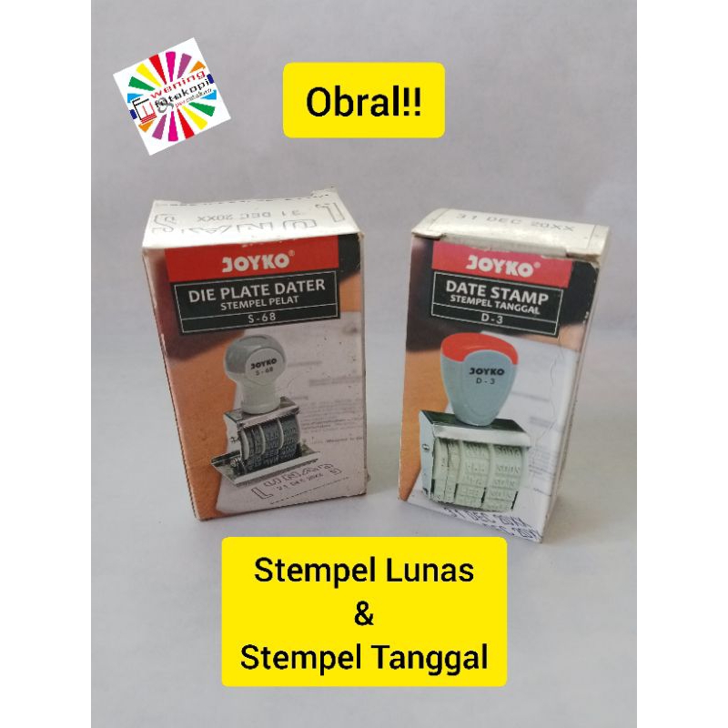 

STEMPEL LUNAS S-68 & STEMPEL TANGGAL D-3 JOYKO