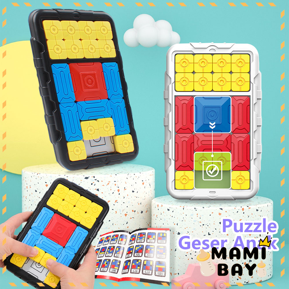 Mamibayi Puzzle Geser Model Huarong Road Mainan Edukasi Anak Bayi Sliding Puzzle