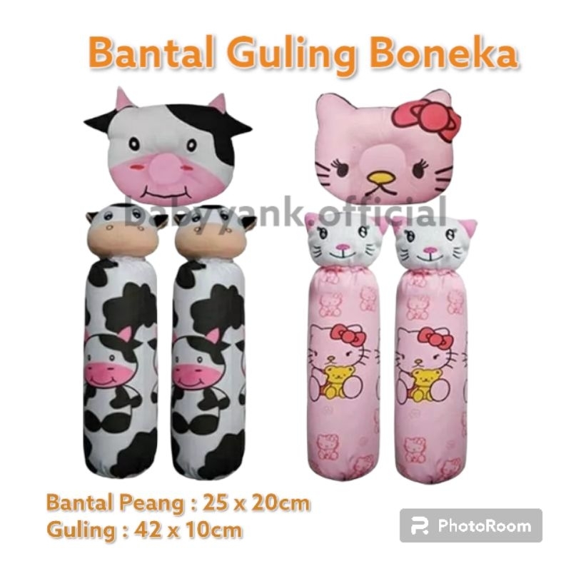 ♥BabyYank♥ Bantal Guling Bayi Set Kepala Boneka