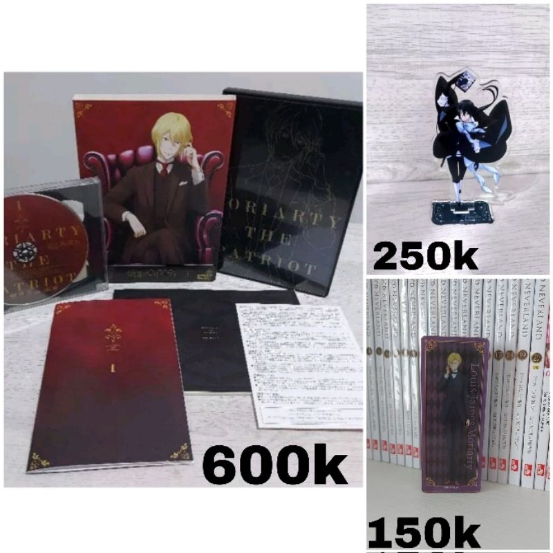 Merch Moriarty The Patriot dan Vanitas No Carte