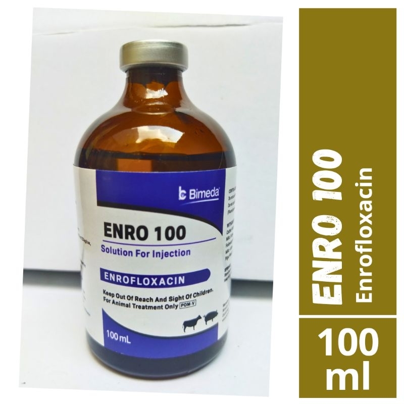 Enro 100 Bimeda 100 ml - Enrofloxacin Ternak