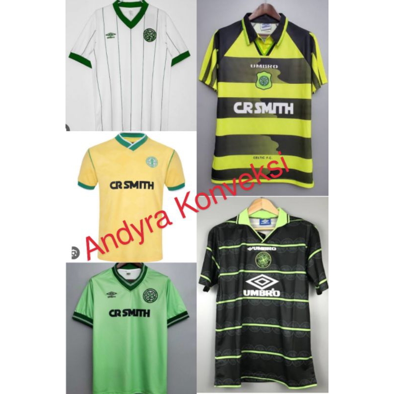 Retro Jersey Celtic Away - FULL PRINTING - Free Custom Name set