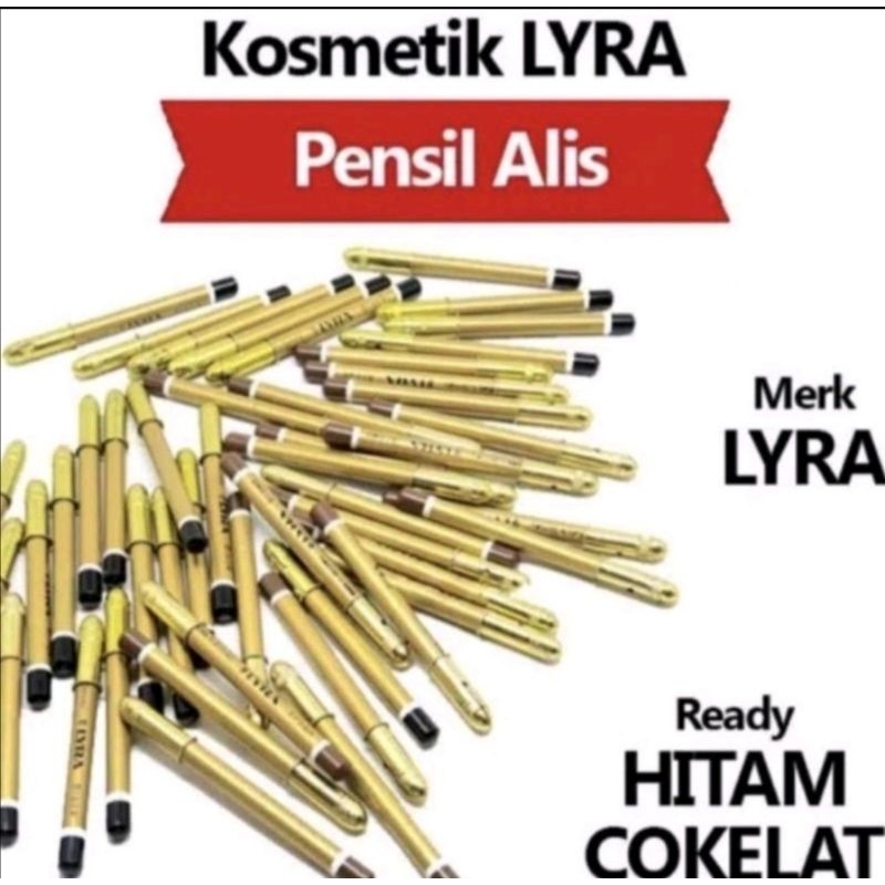 Pencil alis Pensil Alis Eyebrow Liner LYRA Hitam Coklat