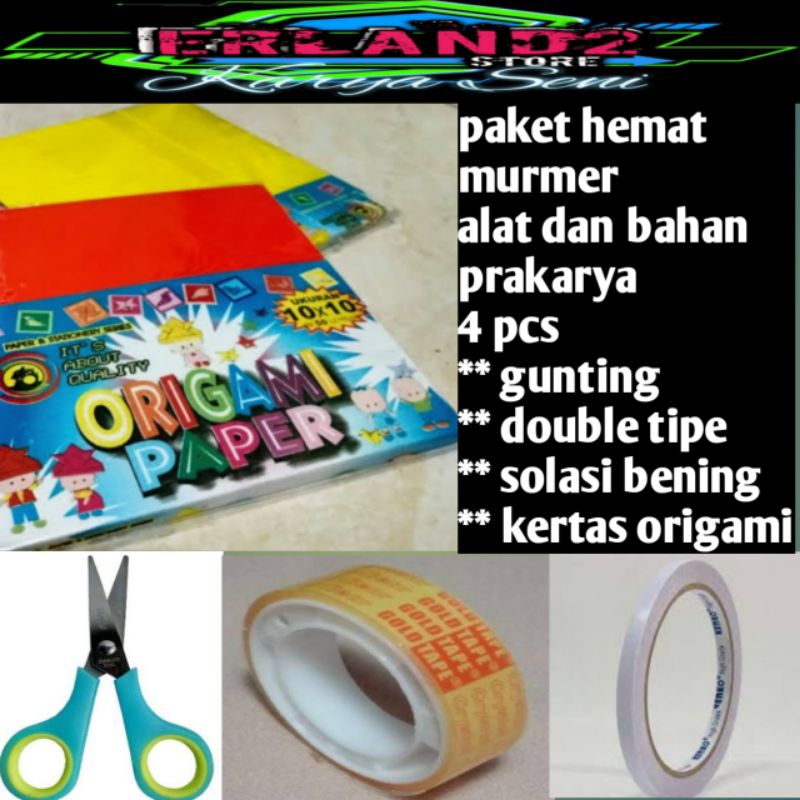 

solasi gunting origami double tip paket hemat 4pcs