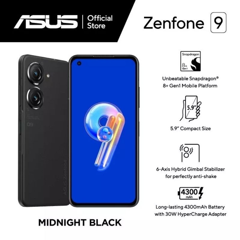 ASUS ZENFONE 9 RAM [ 8+256GB ] GARANSI RESMI 1 TAHUN