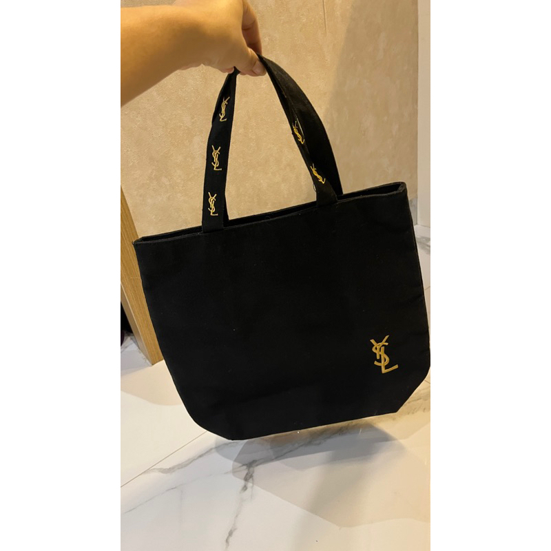 preloved ysl tote bag black ori vip gift