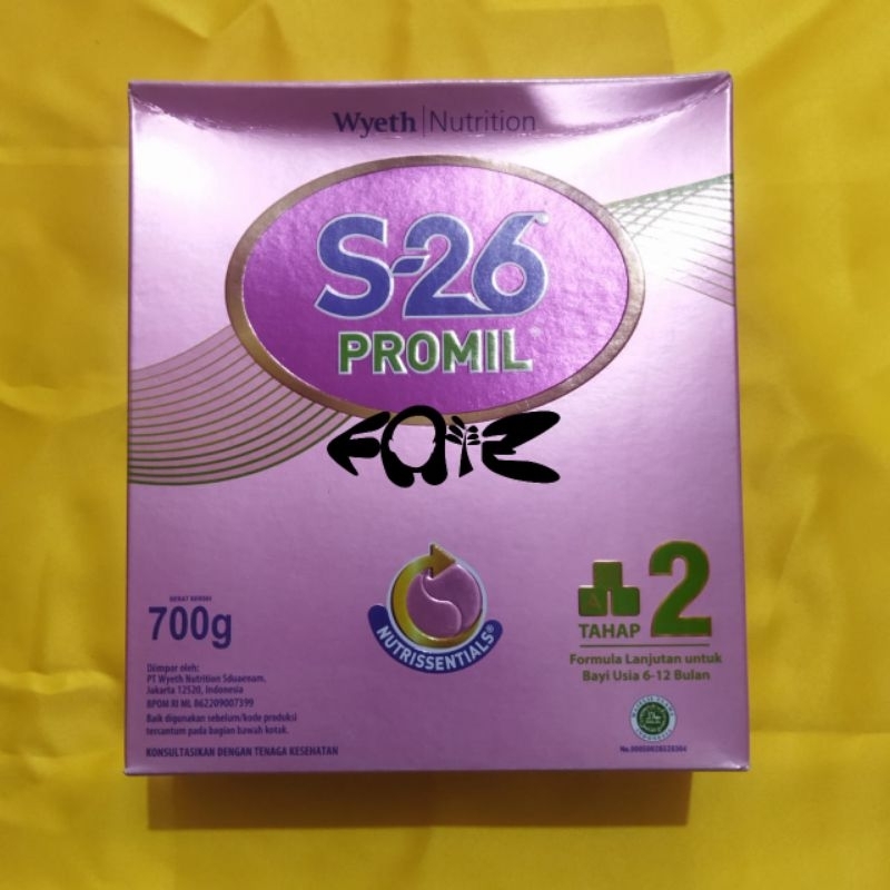 S-26 Promil Tahap 2 Susu Formula 6-12 Bulan, Kotak 700gr