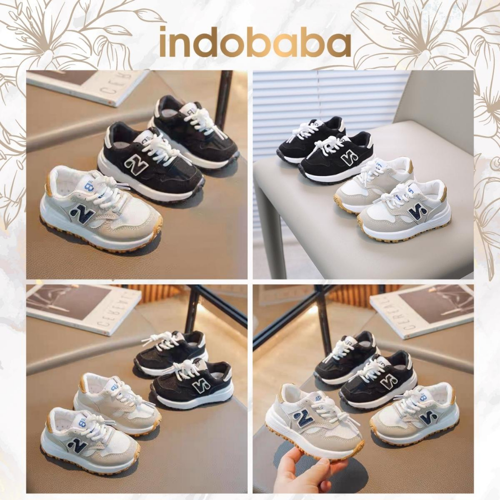 indobaba Sepatu Anak Perempuan Sneakers Anak Import Sintetis Usia 1-5 Tahun S162