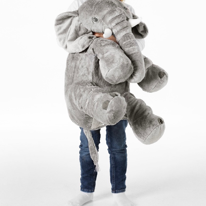 Boneka Gajah Abu / Bantal Awan Biru
