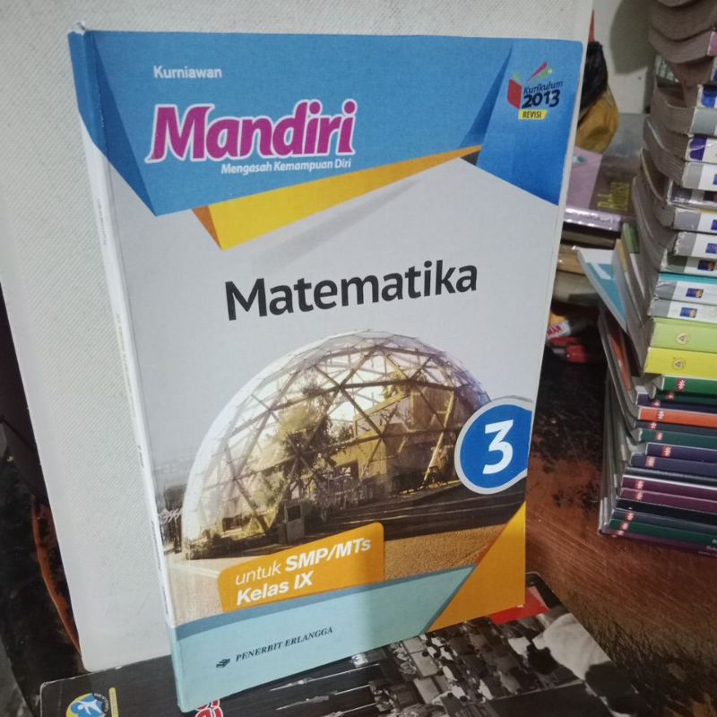 buku mandiri matematika SMP kelas 3-9 penerbit erlangga