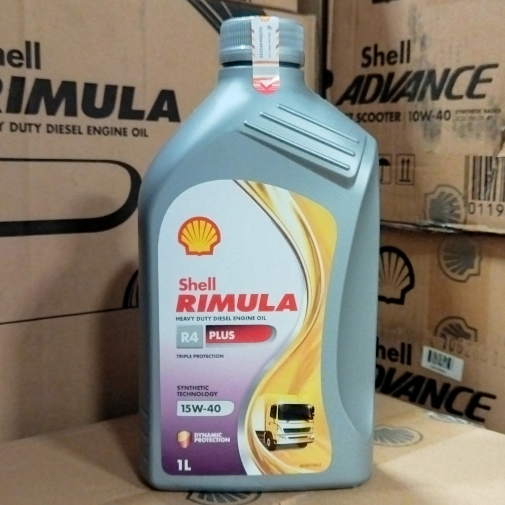 OLI MESIN MOBIL DIESEL SHELL RIMULA R4 / R4 PLUS 1 LITER