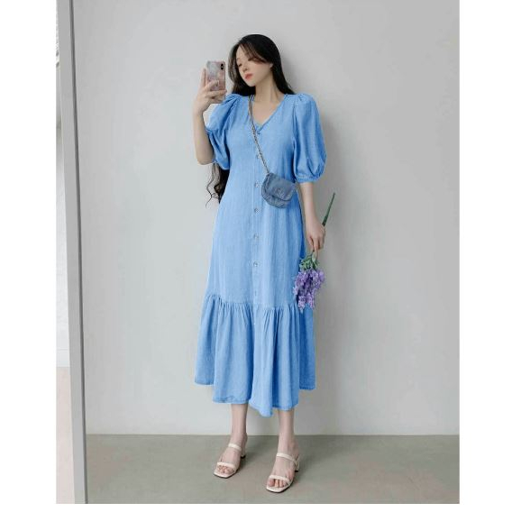 DRESS KARAMOY / DRESS CASUAL DRESS / DRESS PANJANG KOREA / DRESS / DRESS WANITA