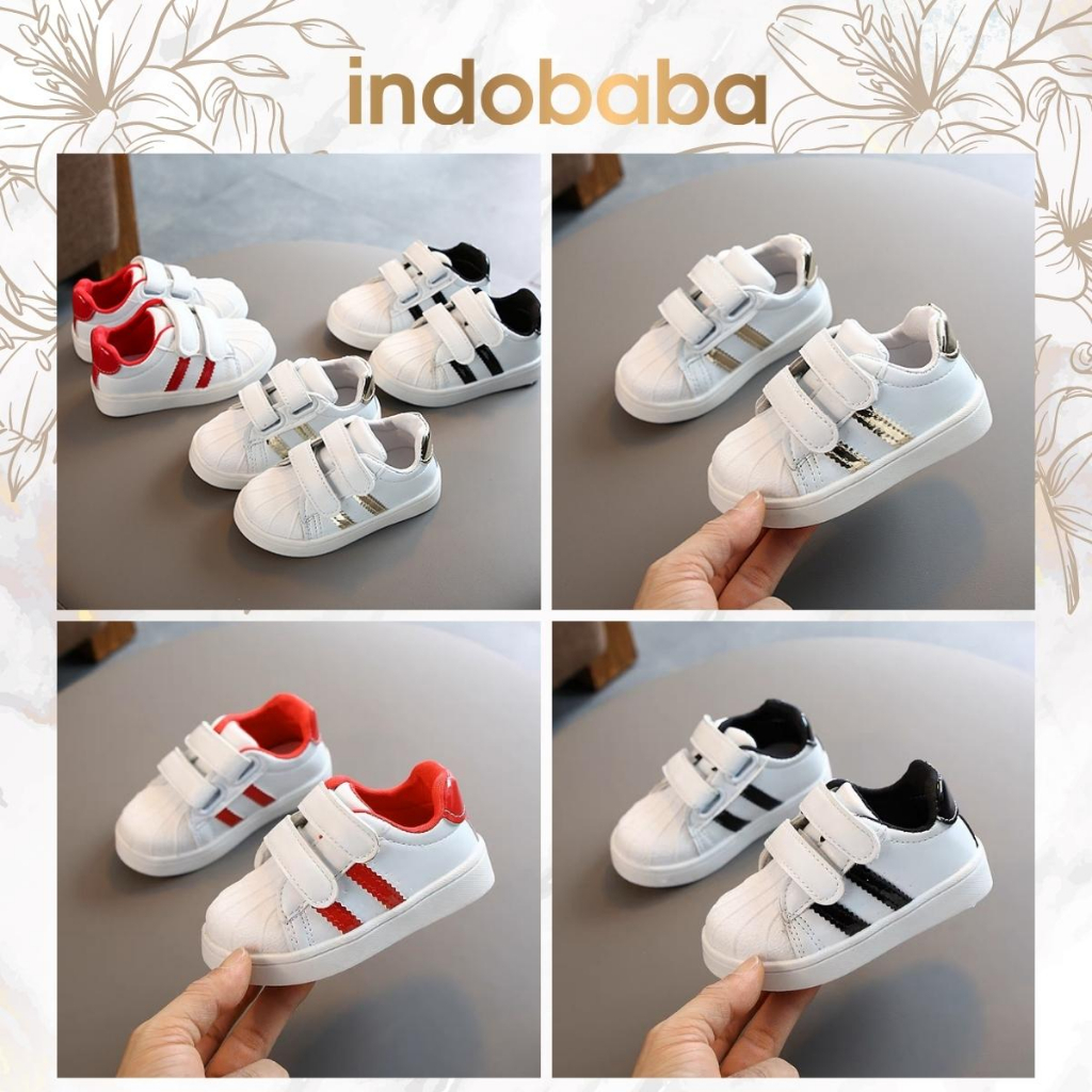 indobaba Sepatu Anak Perempuan Import Sneaker Anak Laki laki Import Usia 1-5 Tahun S172