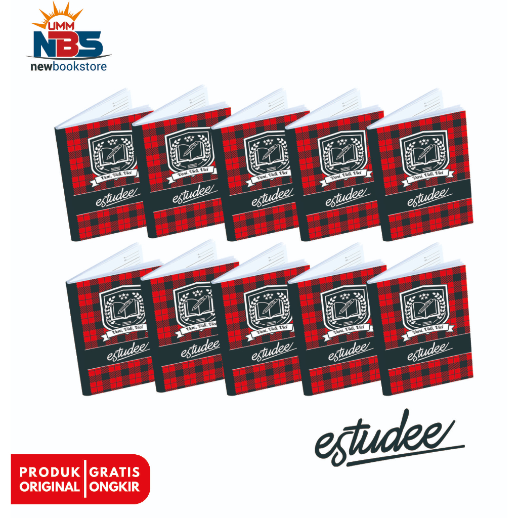 

Estudee - Buku Tulis B5 Tartan Merah Isi 10 PCS