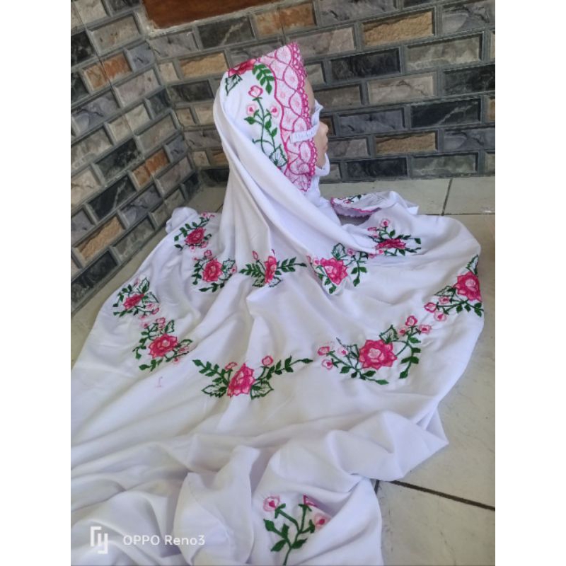 MUKENA ANAK BORDIR/MUKENA TERUSAN ANAK/MUKENA TERUSAN