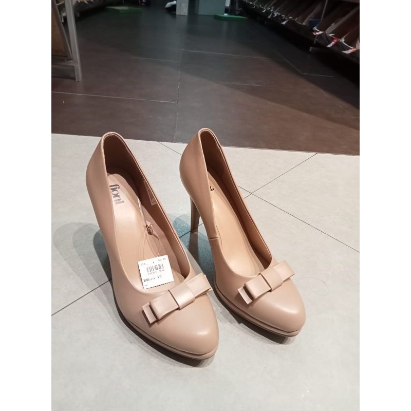 [Sz 41½] Fioni Ruby Nude Heels 9-10cm Original Store By Payless