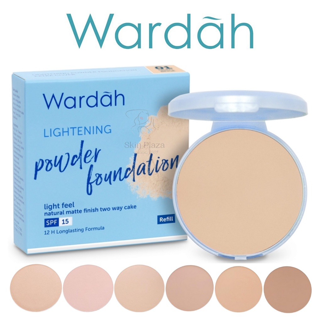 Wardah Refill Lightening Powder Foundation Light Feel / Bedak Refill Wardah