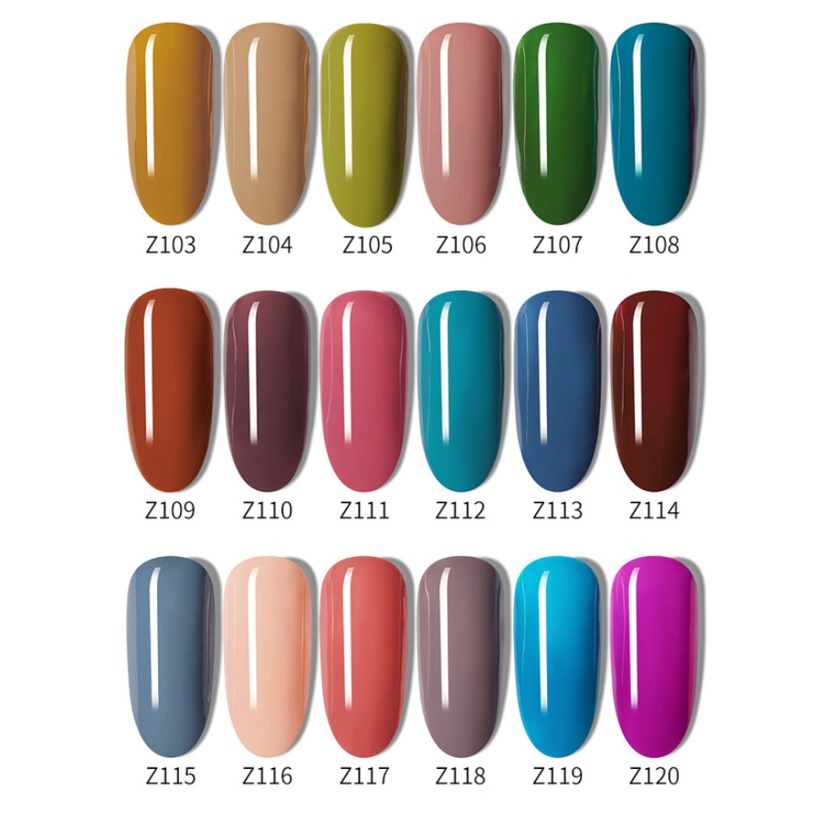 (121-156) Soak Off Nail Gel Polish UV LED Halal Pastel Colour / Kutek Kuku warna macaron / cat kuku Nail Art / Kutek UV KU006