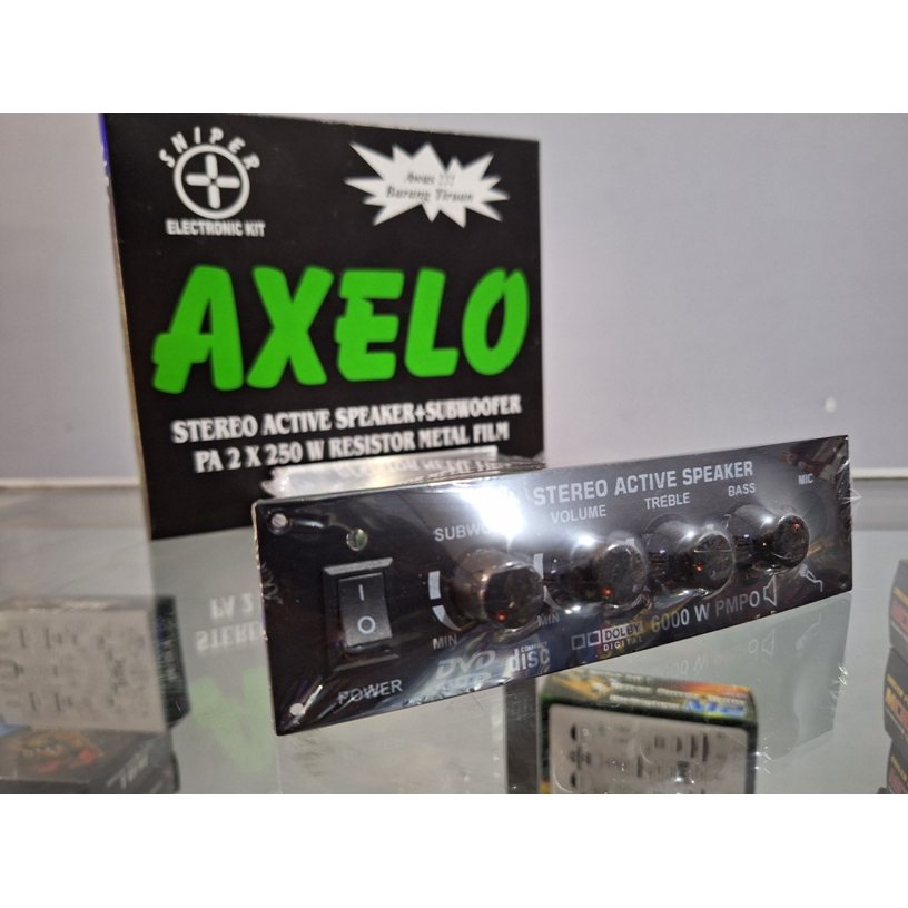 POWER KIT Amplifier MESIN SPEAKER AKTIF KARAOKE AXELO 500W STEREO