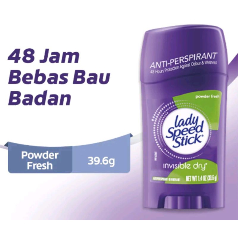 Lady Speed Stick Powder Fresh Deodorant 39.6gr