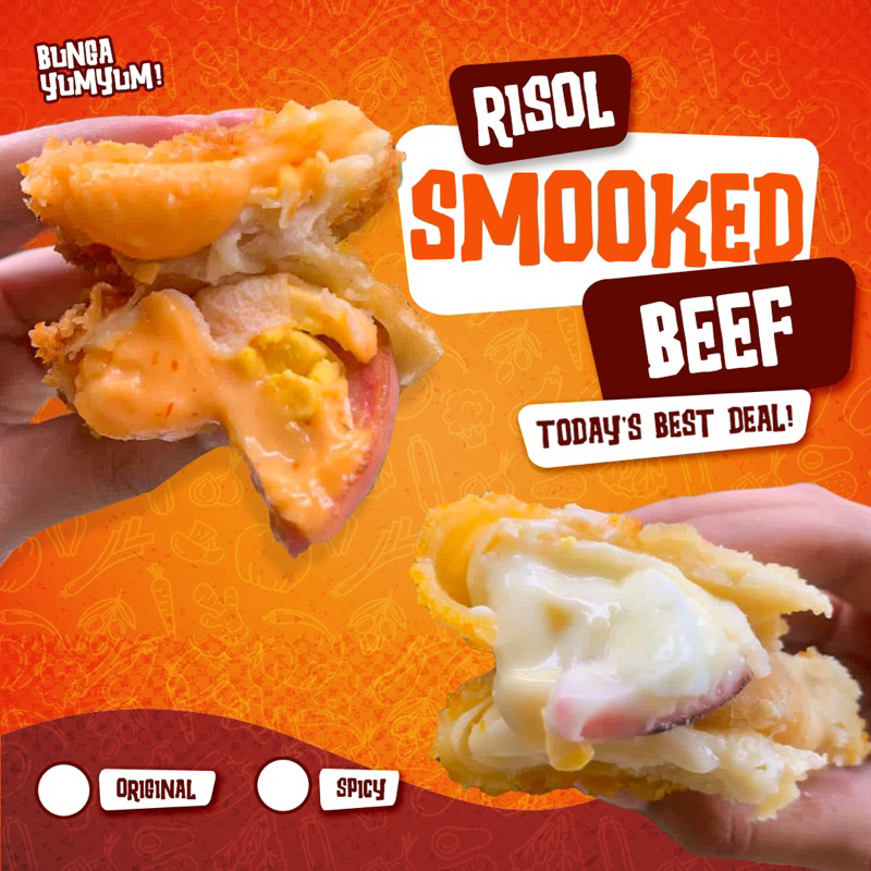 

[ISI 5] Risol Mayones Smoked Beef Spicy Premium / Risol Mayo Spicy / Risol Mayo Pedas / Risol Smoked Beef