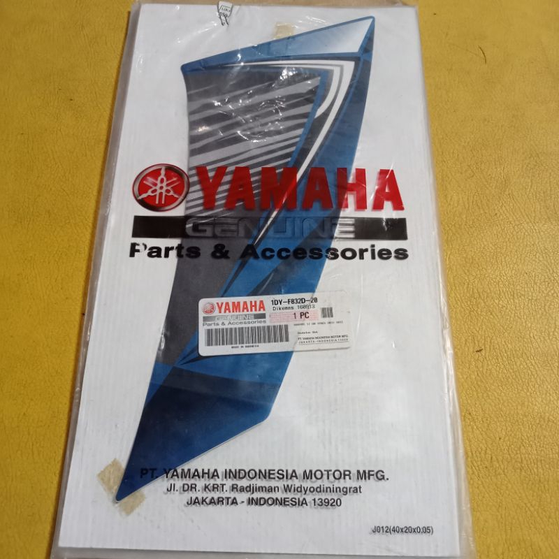 striping stiker sayap KIRI Yamaha Jupiter Z1 2012 biru original YGP 1DY-F832D-20