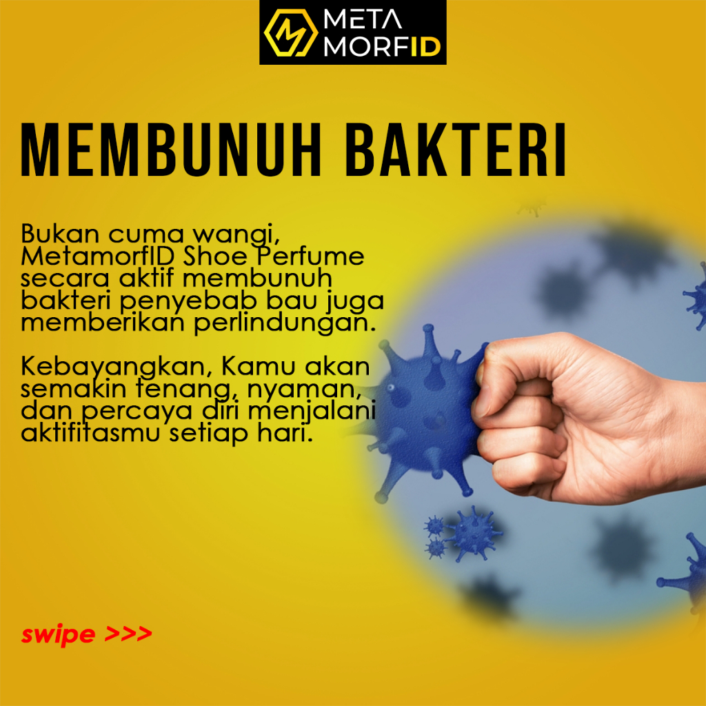 Metamorfid Parfum Sepatu Anti Bau Dan Bakteri 100ml