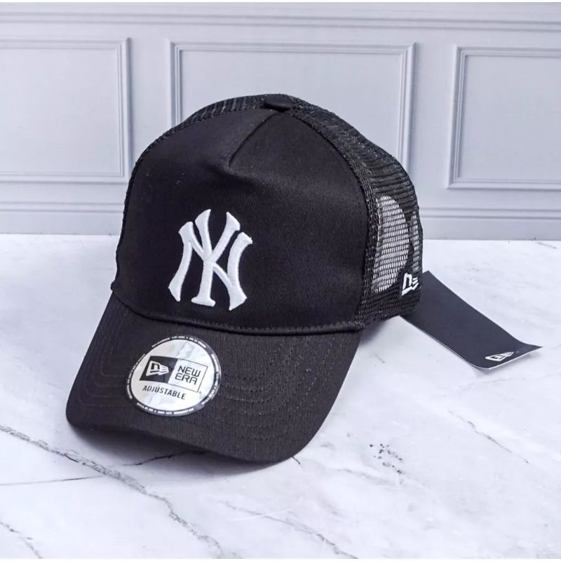NEW ERA CAP ORIGINAL Topi NY New York Yankees Trucker MLB ORIGINAL AUTHENTIC Topi Jaring Major Leagu