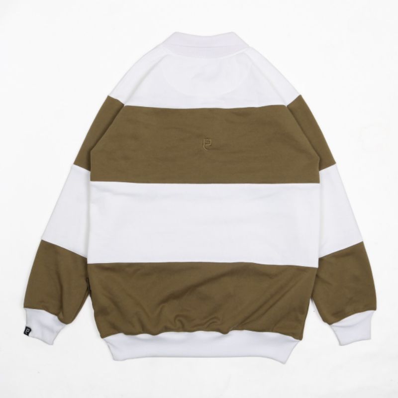 SWEATER RUGBY VINTAGE PREVILLE BROWN