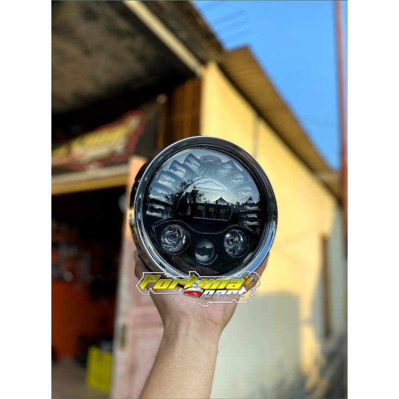 LAMPU BATOK TIGER BARONG SET DAYMAKER 7INC MERK DAY KUALITAS BAGUS